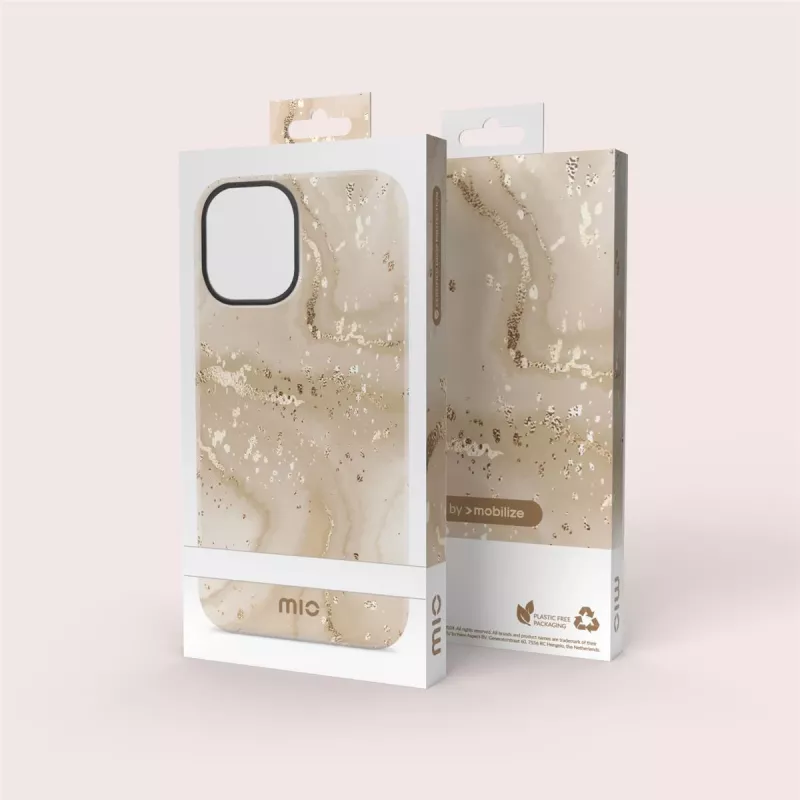 MIO Gold Marble Magsafe compatible con iPhone 16