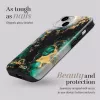 MIO Green Marble Funda compatible con MagSafe para iPhone 16 Plus