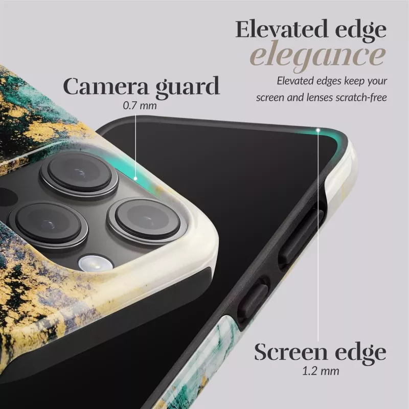 MIO Green Marble Funda compatible con MagSafe para iPhone 16 Plus