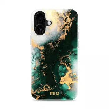 MIO Green Marble Funda compatible con MagSafe para iPhone 16 Plus