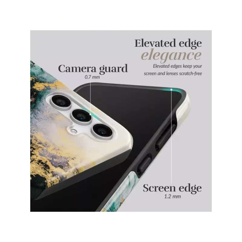 MIO Green Marble funda compatible con MagSafe para Samsung S25 Plus 5G