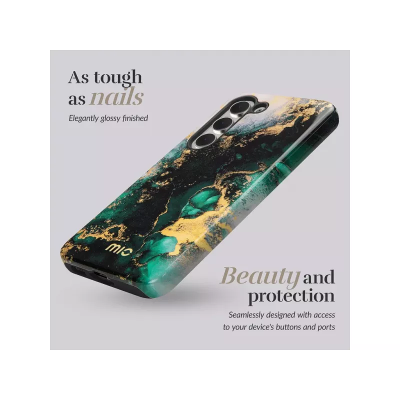 MIO Green Marble funda compatible con MagSafe para Samsung S25 Ultra 5G