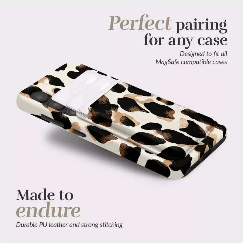 MIO Leopard Funda Magsafe con soporte para tarjetas