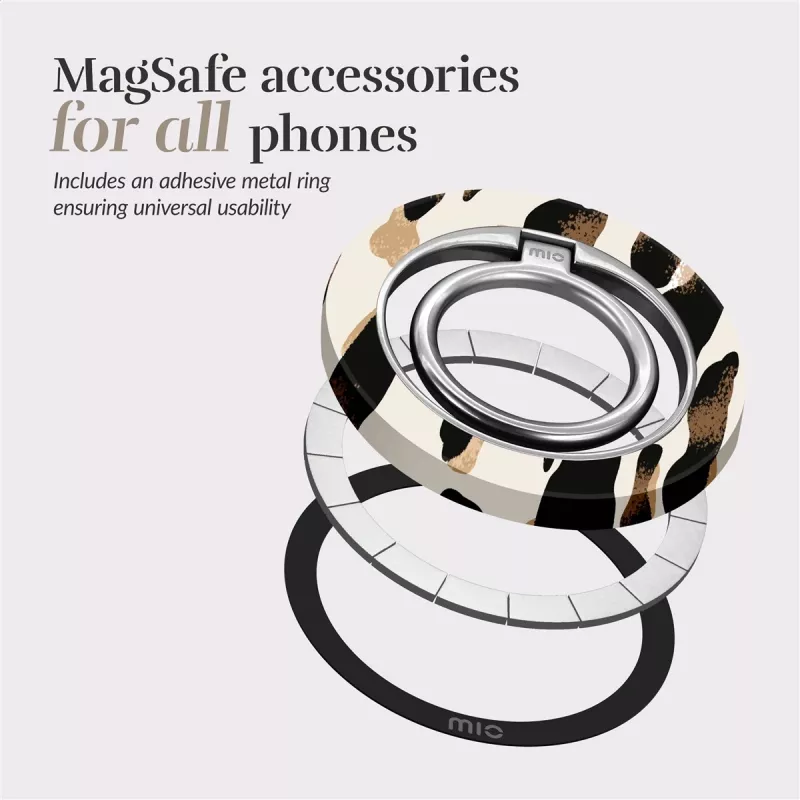 Soporte de anillo compatible con MagSafe MIO Leopard