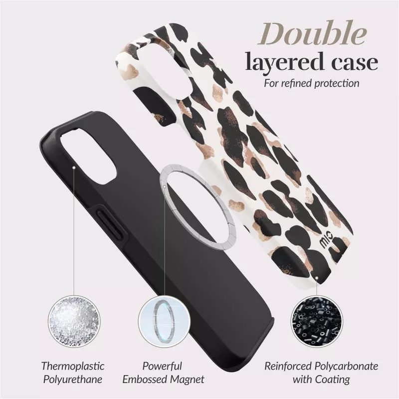 MIO Leopard Funda compatible con MagSafe para iPhone 16