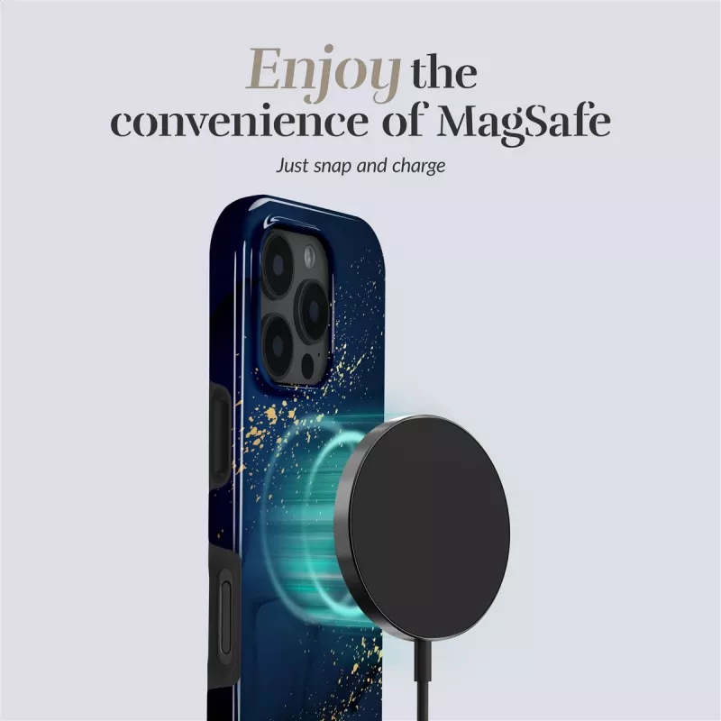 Funda MIO Midnight Sparkle Magsafe compatible con iPhone 16 Pro