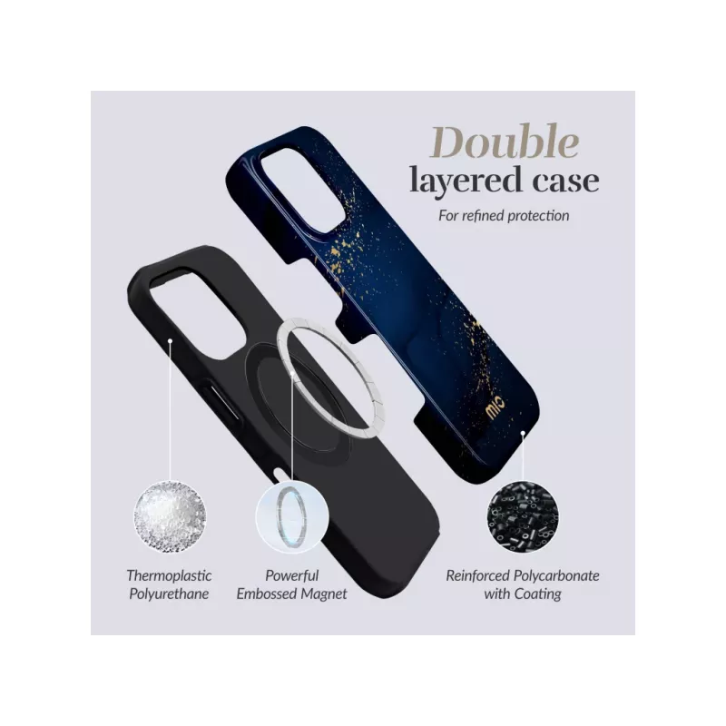 MIO Midnight Sparkle funda MagSafe compatible con iPhone 17 Pro