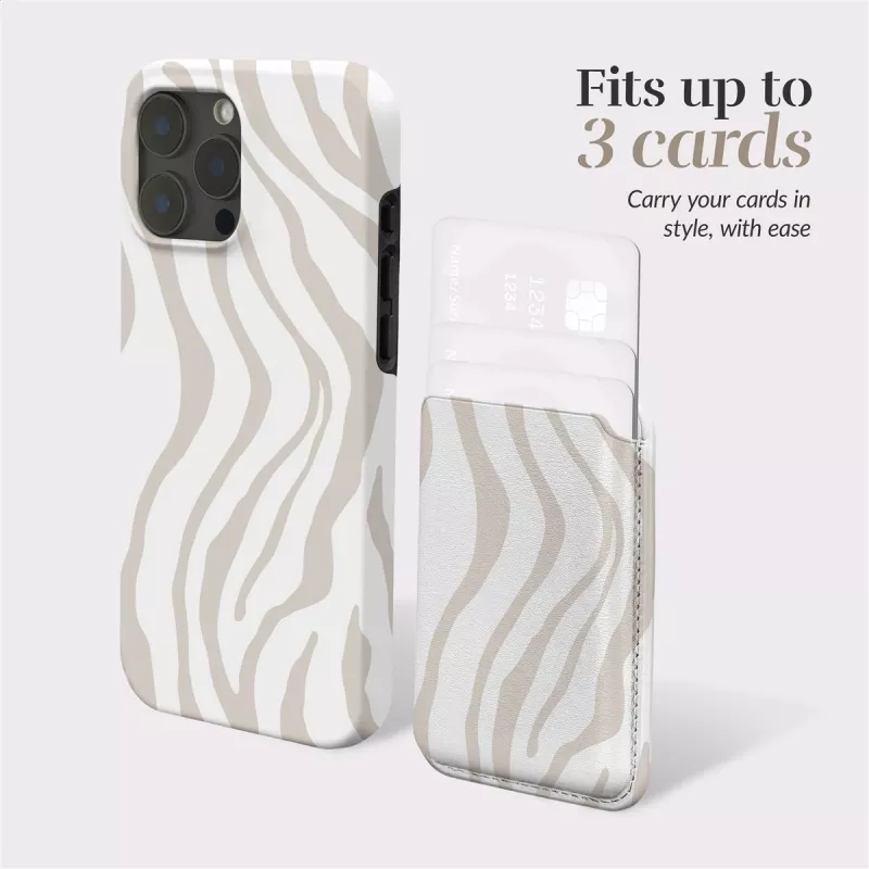 MIO Sandy Zebra funda MagSafe compatible con soporte para tarjetas