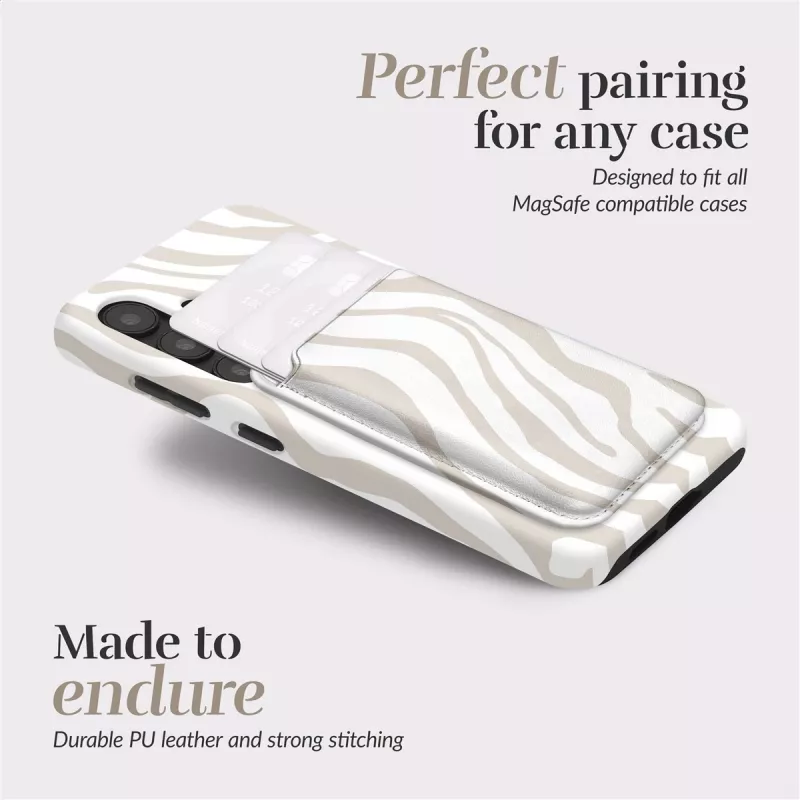 MIO Sandy Zebra funda MagSafe compatible con soporte para tarjetas