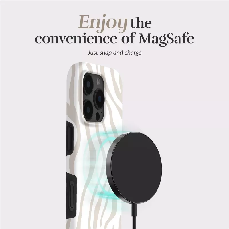 MIO Sandy Zebra funda MagSafe compatible para iPhone 16 Pro