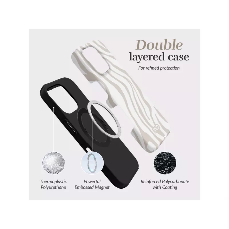 MIO Sandy Zebra Funda Magsafe compatible con iPhone 17 Pro Max