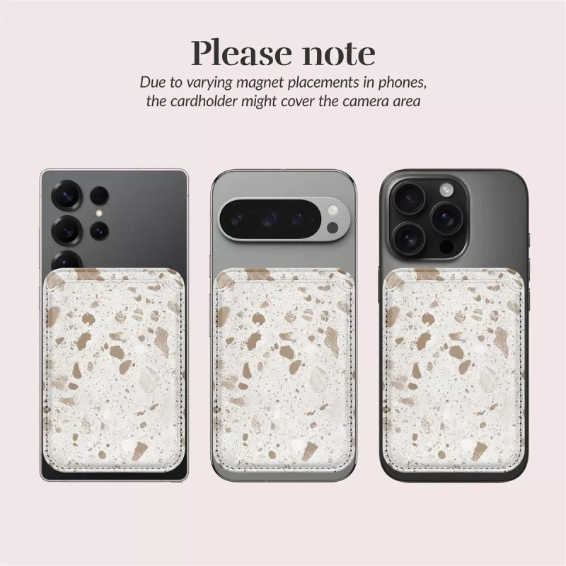 MIO Soft Terrazzo funda MagSafe compatible con soporte para tarjetas