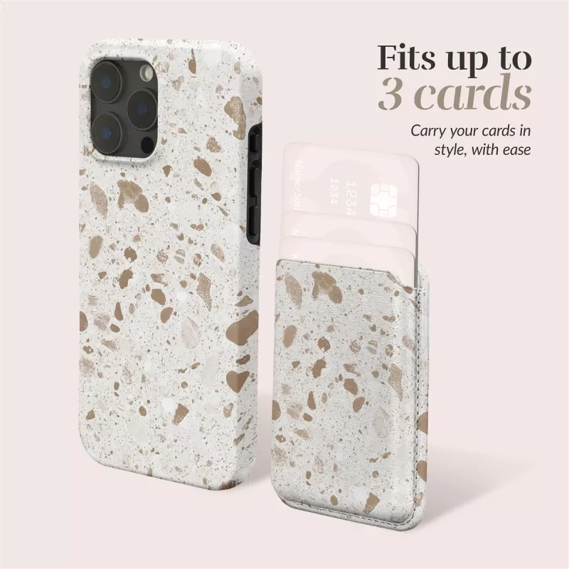 MIO Soft Terrazzo funda MagSafe compatible con soporte para tarjetas