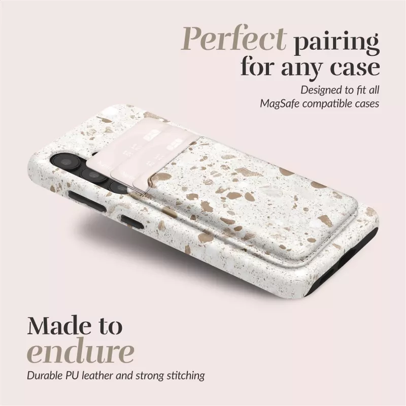 MIO Soft Terrazzo funda MagSafe compatible con soporte para tarjetas
