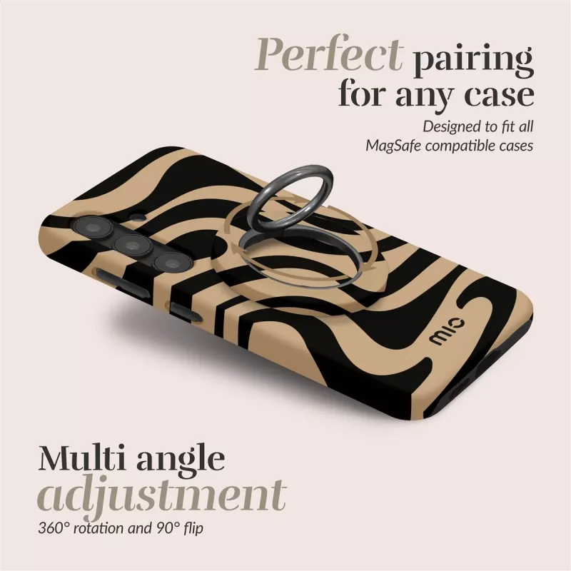 MIO Swirl Funda Magsafe con soporte de anillo