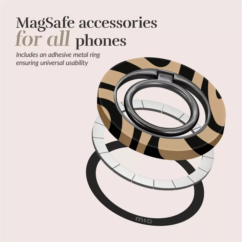 MIO Swirl Funda Magsafe con soporte de anillo