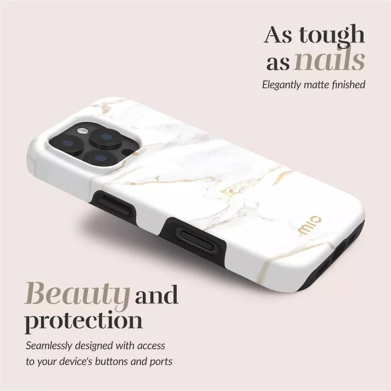 MIO White Marble funda MagSafe compatible con Samsung S25+ 5G