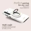 MIO White Marble Funda MagSafe Compatible con Soporte Anular