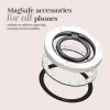 MIO White Marble Funda MagSafe Compatible con Soporte Anular