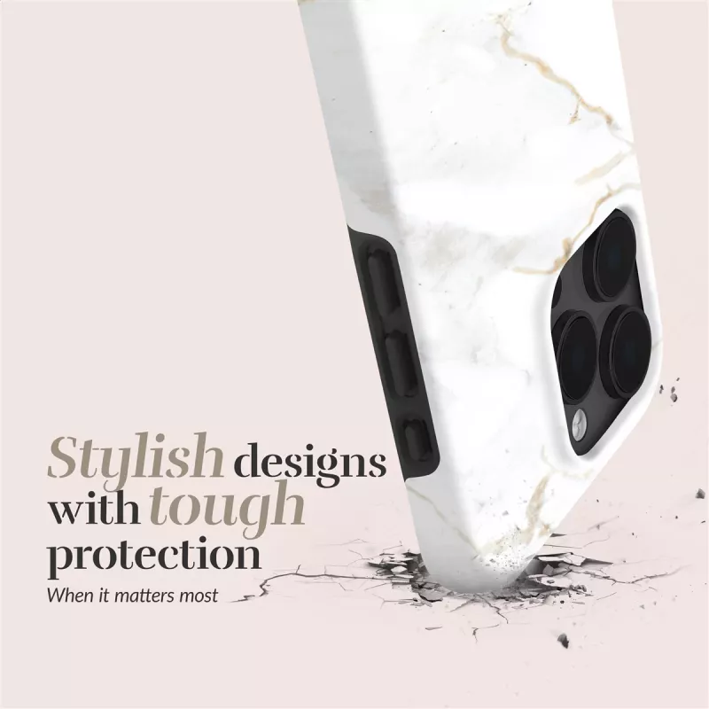 MIO White Marble Magsafe Compatible para iPhone 17