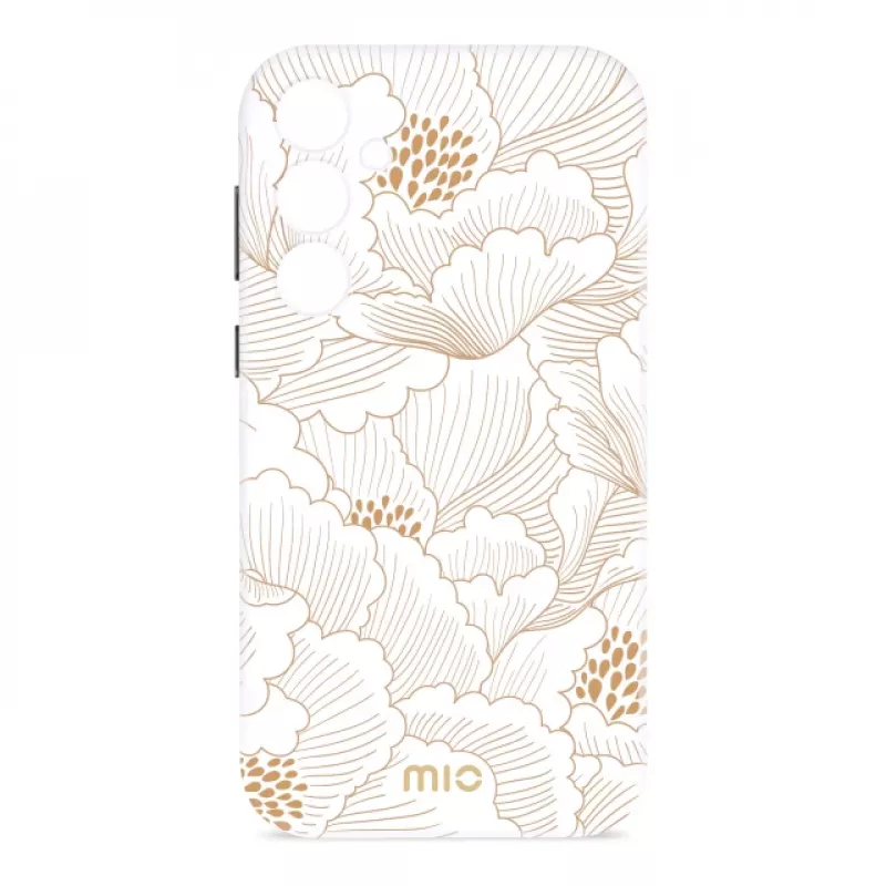 MIO White Roses funda compatible con MagSafe para Samsung S25 Plus 5G