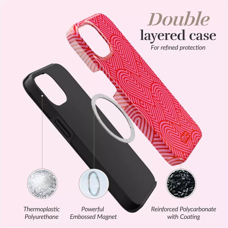MIO Wild Hearts Compatible con MagSafe para iPhone 16 Pro Max