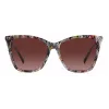 MISSONI Gafas de sol de mujer Butterfly MIS0106SX193X - Montura de acetato marrón estampada, lentes marrones degradadas, protección UV400