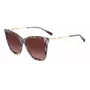 MISSONI Gafas de sol de mujer Butterfly MIS0106SX193X - Montura de acetato marrón estampada, lentes marrones degradadas, protección UV400