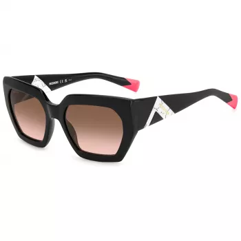 MISSONI Gafas de sol mujer butterfly MIS0170S807 - Montura de acetato havana, lentes marrones degradadas, 55 mm