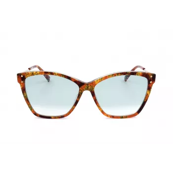 MISSONI Gafas de sol para mujer MIS0003S2NL - Havana acetato Cat Eye con lentes degradadas marrones