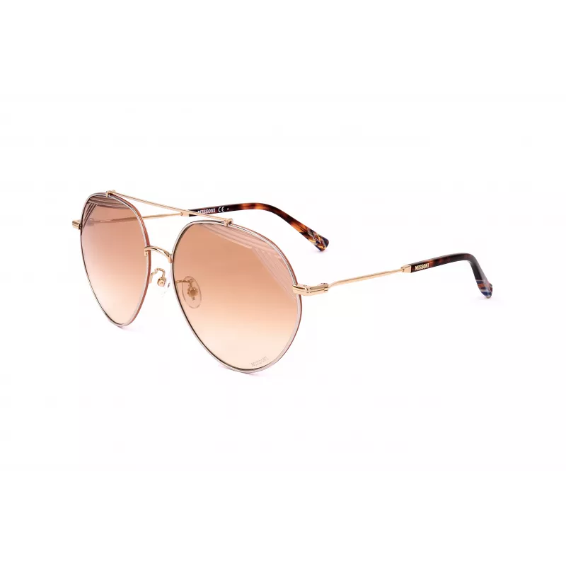 MISSONI Gafas de sol de mujer MIS0015STNG montura de acetato mariposa UV400 lentes grises 60/15/145 mm