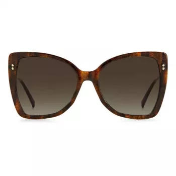 MISSONI Gafas de sol para mujer MIS0083S086 - Montura Butterfly de acetato, lentes degradadas marrones, 58 mm