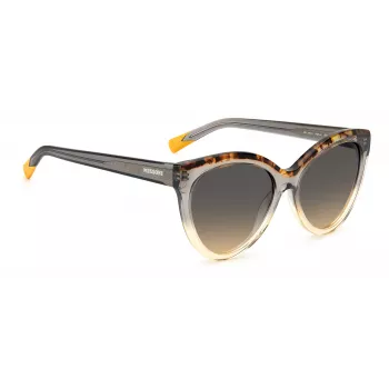 MISSONI Gafas de sol mujer MIS0088SMQEF7 - Montura de acetato rectangular, protección UV400, lentes de 57 mm