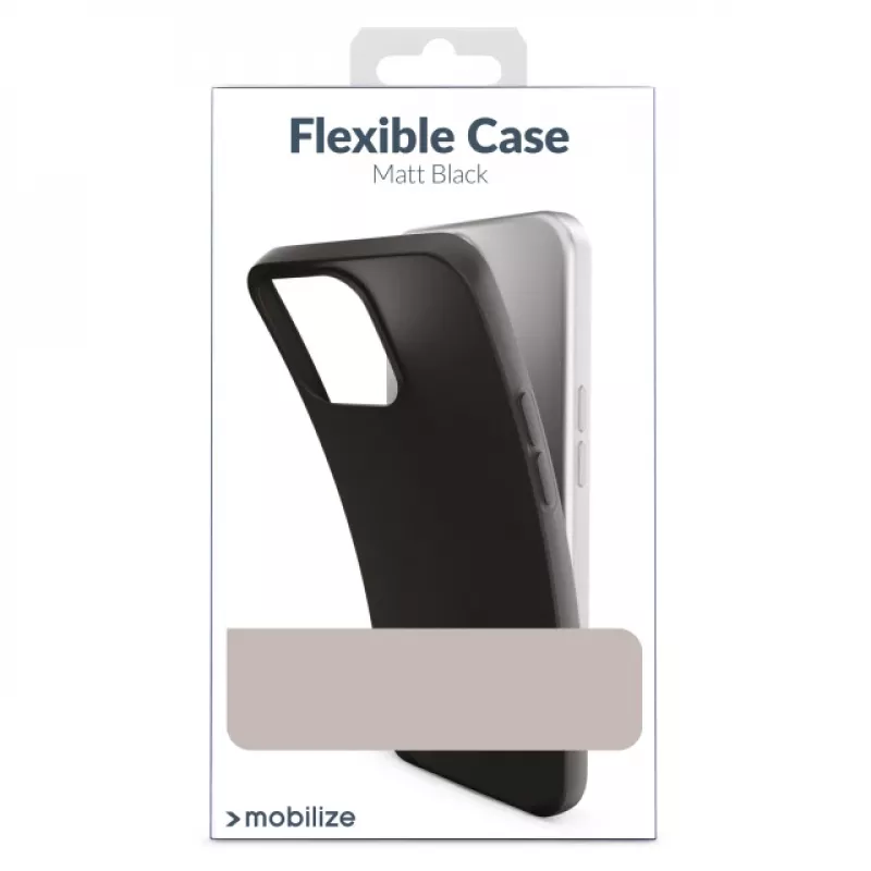 Funda Gelly de goma Mobilize para Xiaomi Redmi Note 15 Pro+ 5G negro mate