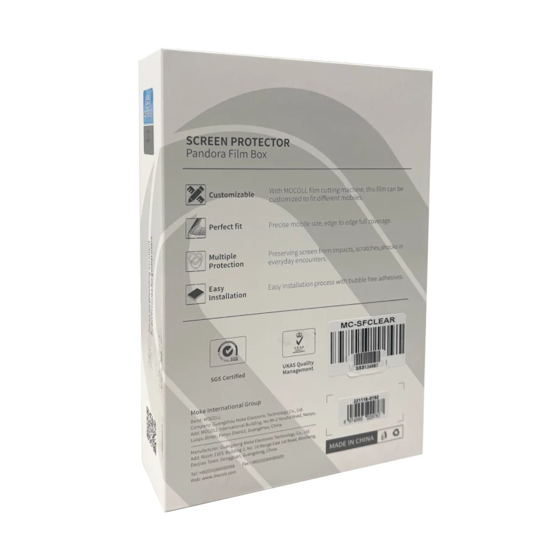 Mocoll Recovery Film protector de pantalla Pandora Film Box pack de 50 - transparente