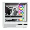 MODECOM Volcano AQ100 ARGB Semitorre blanca