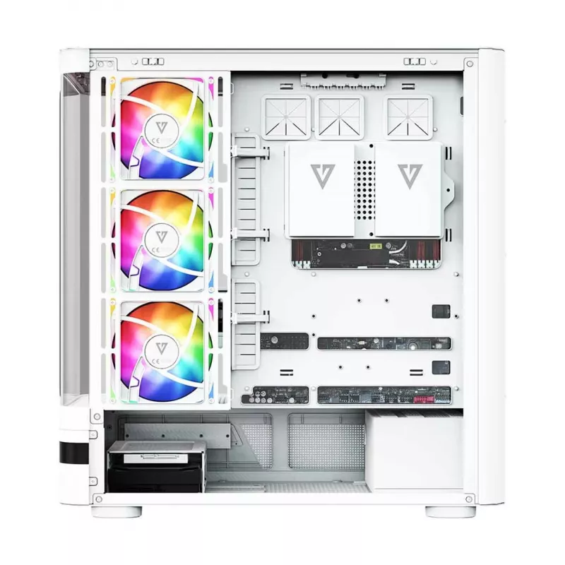 MODECOM Volcano AQ200 ARGB carcasa Midi-Tower blanca