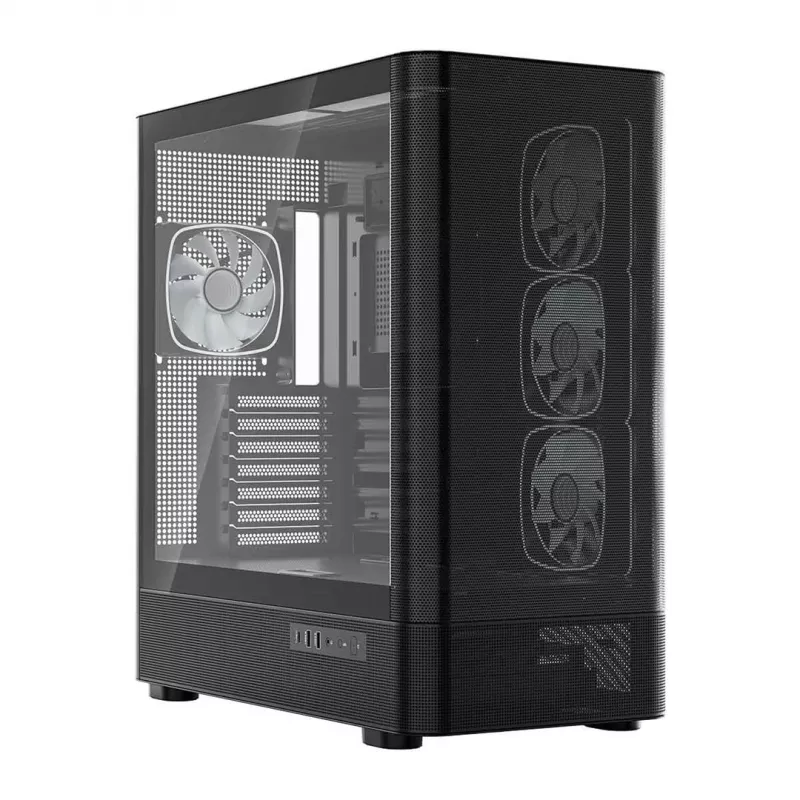 MODECOM Volcano AQ300 ARGB Midi Tower negro