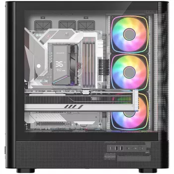MODECOM Volcano AQ300 ARGB Midi Tower negro