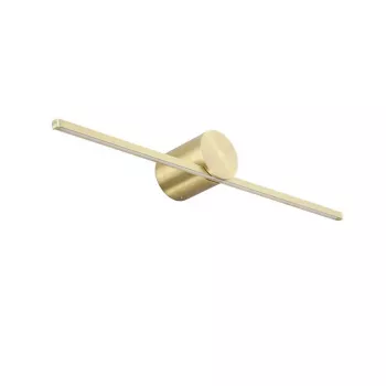Lámpara de pared LED moderna y estilizada IP44 oro 12W blanco cálido 960lm