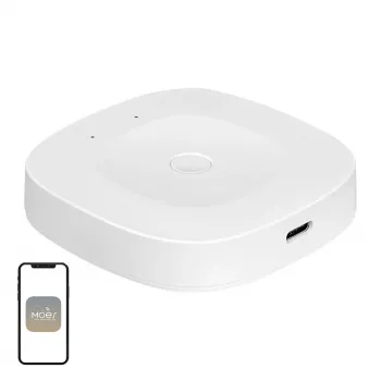 MOES ZHUB-C Gateway inteligente ZigBee 3.0 Ethernet/Wi-Fi para dispositivos Tuya, compatible con Alexa y Google Home