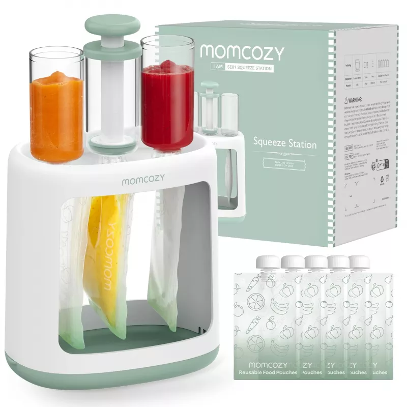 MOMCOZY SE01 Procesador de comida para bebés para purés y almacenamiento de alimentos