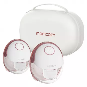 Momcozy M6 sacaleches eléctrico portátil doble con batería y caja de almacenamiento