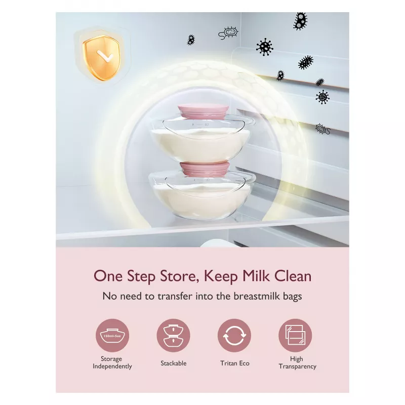 Momcozy M9 extractor de leche doble con batería y caja de almacenamiento