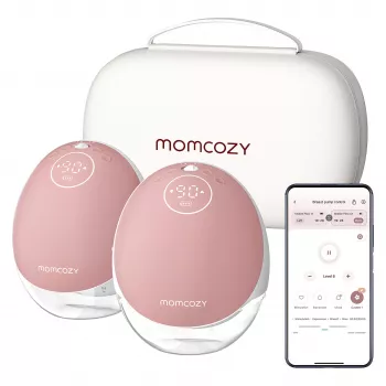 Sacaleches doble Momcozy M9 con batería y caja de almacenamiento