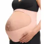 Momcozy Faja de embarazo (L) - Nude, cómoda faja de soporte para el embarazo