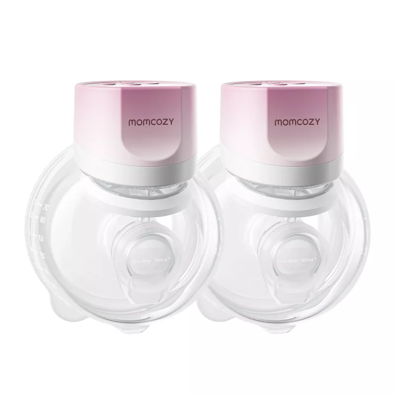 Momcozy S12 Pro Quick Rosa Pack doble Sacaleches de copa Inalámbrico Doble Rosa