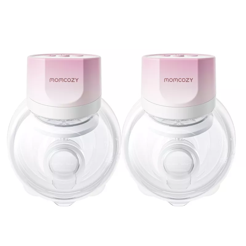 Momcozy S12 Pro Quick Rosa Pack doble Sacaleches de copa Inalámbrico Doble Rosa