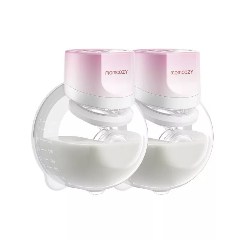 Momcozy S12 Pro Quick Rosa Pack doble Sacaleches de copa Inalámbrico Doble Rosa