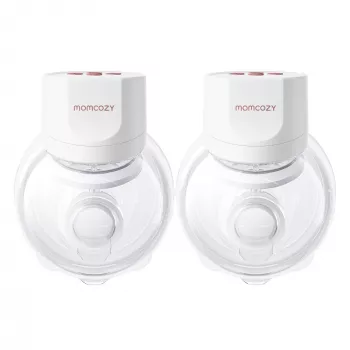 MOMCOZY S12 PRO+ Sacaleches portátil Blanco Pack doble